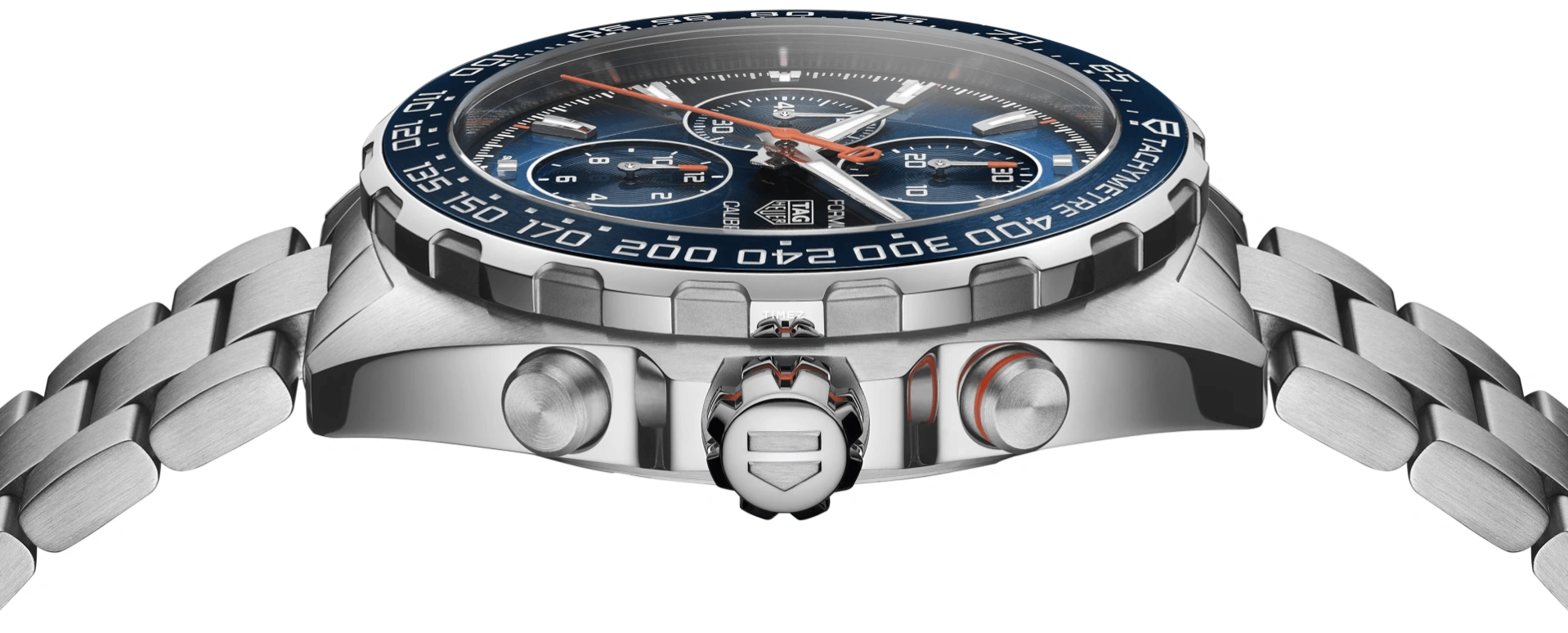 TAG Heuer,Formula 1 44mm,44mm,Stainless Steel,Blue,Automatic,Chronograph,Day,CAZ201G,CAZ201G.BA0876