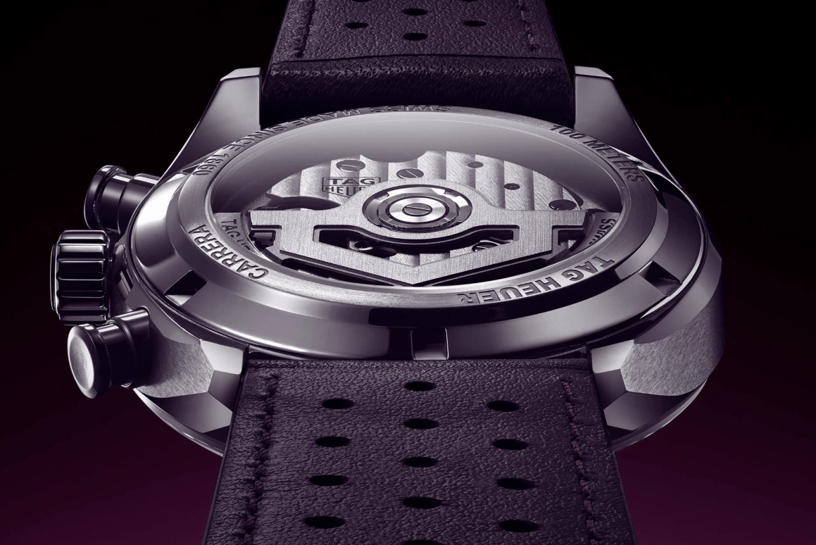 TAG Heuer,Carrera 39mm,39mm,Stainless Steel,Purple,Automatic,Chronograph,Day,CBS2219,CBS2219.FC6607