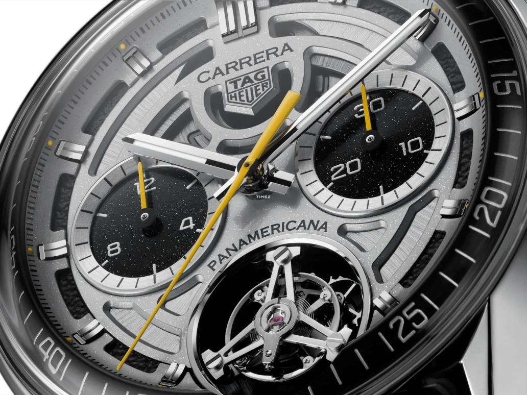 TAG Heuer,Carrera 42mm,42mm,Stainless Steel,Skeleton,Silver,Automatic,Chronograph,Tourbillon,CBS5012,CBS5012.FC6571