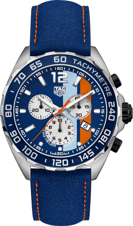 TAG Heuer,Formula 1 43mm,43mm,Stainless Steel,Blue,Quartz,Chronograph,Date,CAZ101N,CAZ101N.FC8243