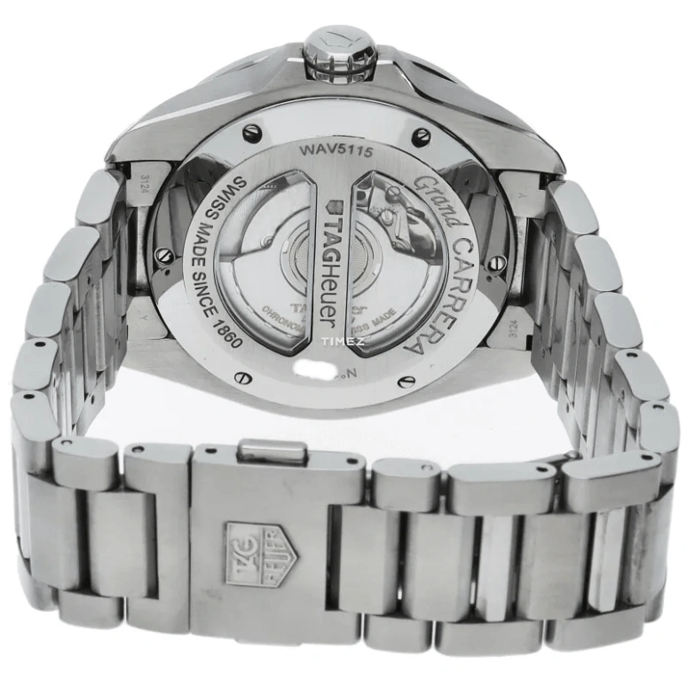 TAG Heuer,Carrera 42mm,42mm,Stainless Steel,Black,Automatic,Day,Dule Time,WAV5115,WAV5115.BA0901