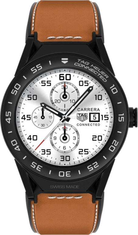 TAG Heuer,Connected Watch 45mm,45mm,Titanium,Ceramic,Black,Processor,Chronograph,Day,Connected,Smartwatch,25hours,In-house Caliber,SBF8A8013,SBF8A8013.82FT6110