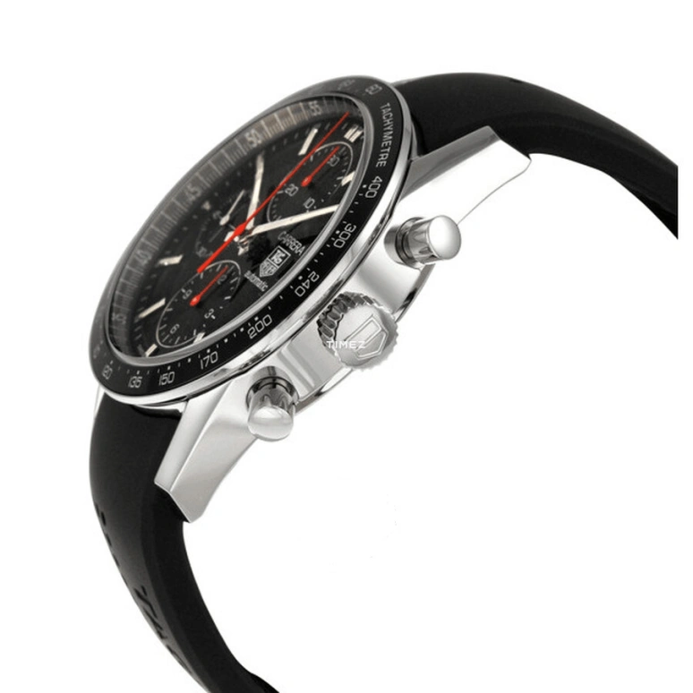 TAG Heuer,Carrera 41mm,41mm,Stainless Steel,Black,Automatic,Chronograph,Day,CV2014,CV2014.FT6007