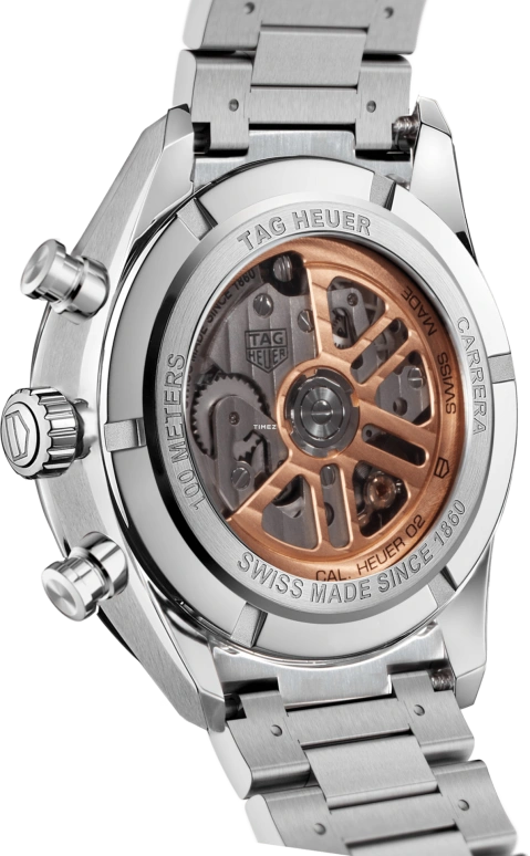 TAG Heuer,Carrera 42mm,42mm,Stainless Steel,Black,Automatic,Chronograph,Day,CBN2019,CBN2019.BA0642