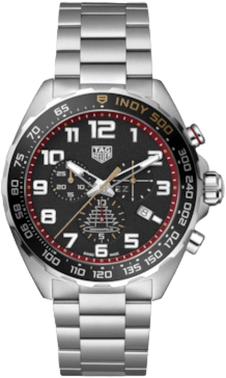 TAG Heuer,Formula 1 43mm,43mm,Ceramic,Stainless Steel,Grey,Quartz,Chronograph,Date,CAZ101AR,CAZ101AR.BA0842