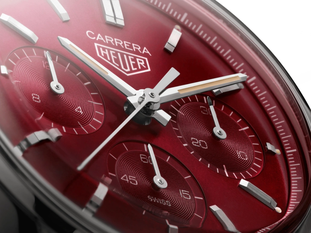 TAG Heuer,Carrera 39mm,39mm,Stainless Steel,Red,Automatic,80hours,In-house Caliber,CBK221G,CBK221G.FC6479