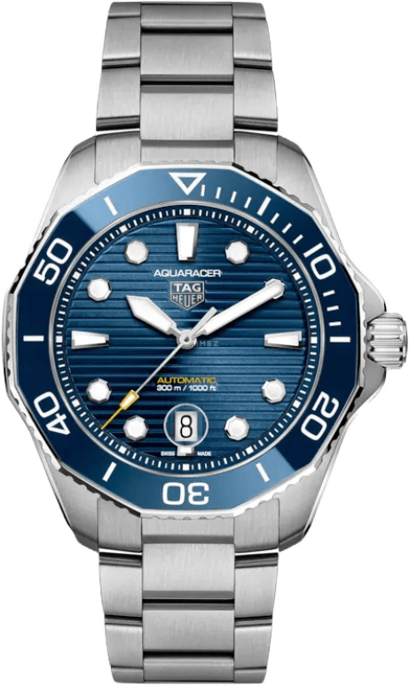 TAG Heuer,Aquaracer 43mm,43mm,Ceramic,Stainless Steel,Blue,Automatic,Chronograph,Date,WBP201B,WBP201B.BA0632