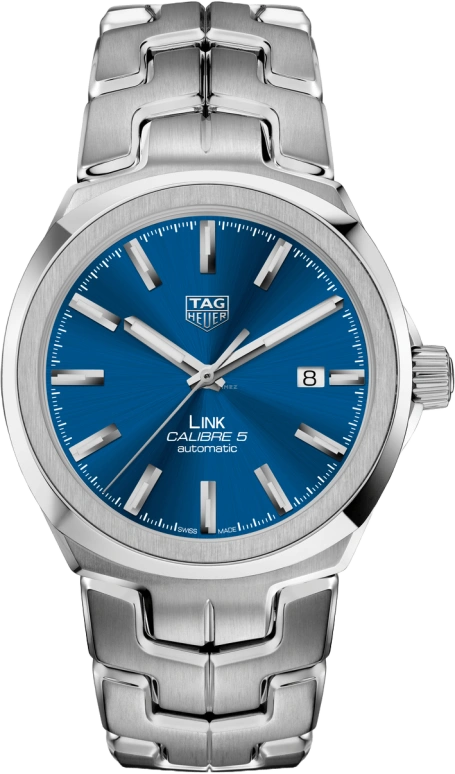 TAG Heuer,Link 41mm,41mm,Stainless Steel,Blue,Automatic,Chronograph,Date,WBC2112,WBC2112.BA0603