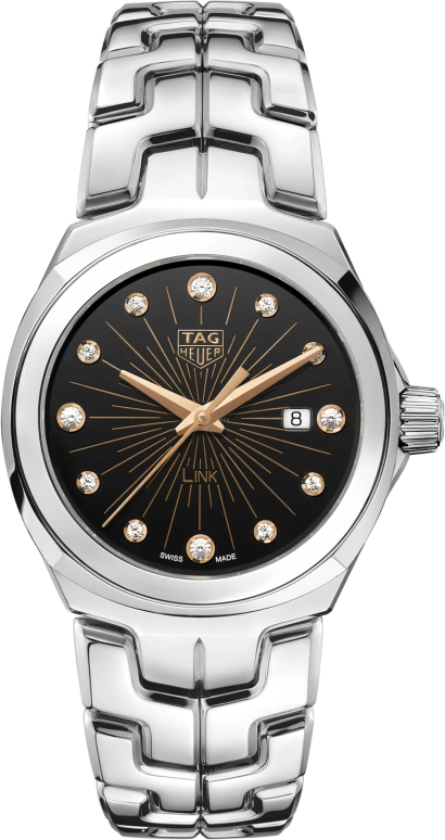 TAG Heuer,Link 32mm,32mm,Stainless Steel,Black,Quartz,Date,Sapphire,WBC131F,WBC131F.BA0649