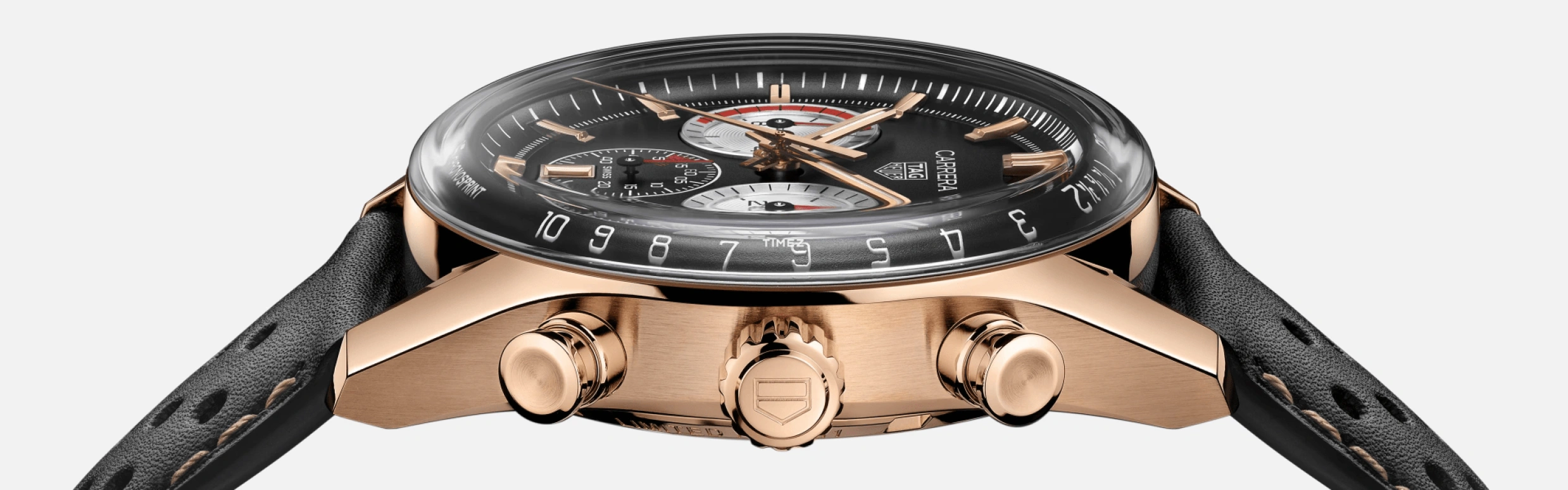 TAG Heuer,Carrera 42mm,42mm,Rose Gold,Black,Automatic,Chronograph,Day,CBS2043,CBS2043.EB0420