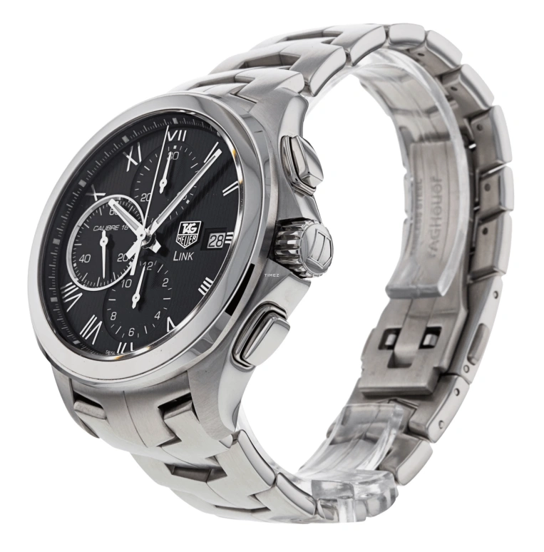 TAG Heuer,Link 43mm,43mm,Stainless Steel,Black,Automatic,Chronograph,Day,CAT2012,CAT2012.BA0952