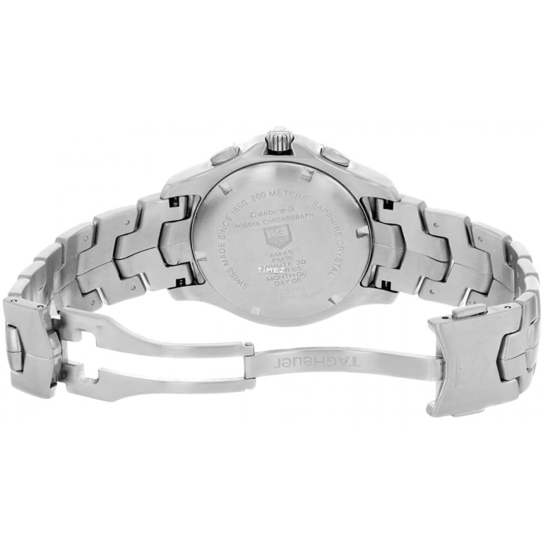 TAG Heuer,Link 42mm,42mm,Stainless Steel,White,Quartz,Chronograph,Flyback,CJF7111,CJF7111.BA0587