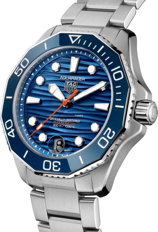 TAG Heuer,Aquaracer 42mm,42mm,Stainless Steel,Blue,Automatic,Day,80hours,WBP5111,WBP5111.BA0013