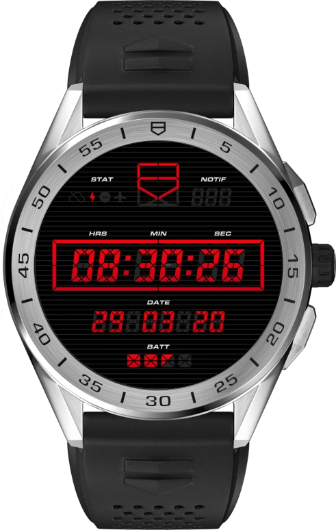 TAG Heuer,Connected Watch 45mm,45mm,Ceramic,Stainless Steel,Multi-Color,Processor,Chronograph,Day,SBG8A12,SBG8A12.BT6219