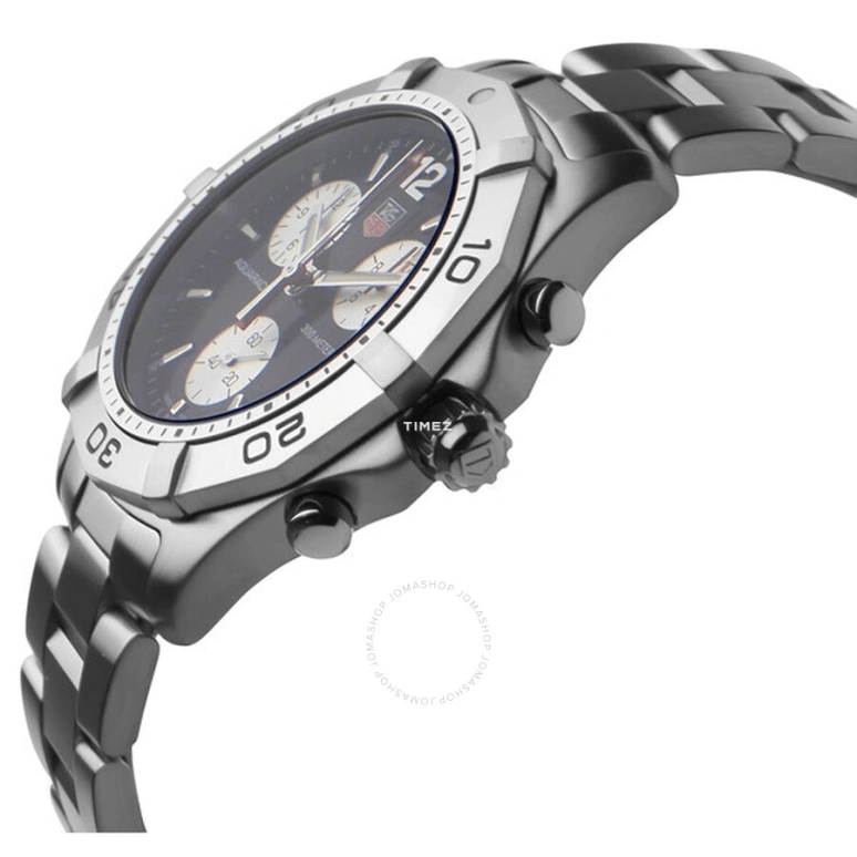 TAG Heuer,Aquaracer 41mm,41mm,Stainless Steel,Black,Quartz,Chronograph,Day,CAF1110,CAF1110.BA0804