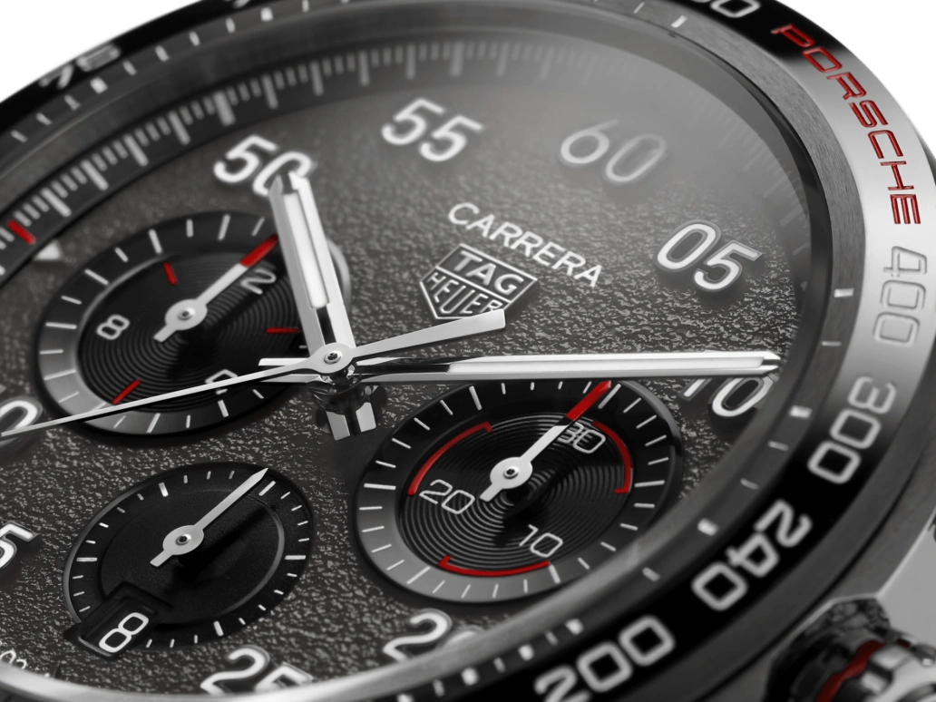 TAG Heuer,Carrera 44mm,44mm,Ceramic,Stainless Steel,Grey,Automatic,Chronograph,Date,Column Wheel,CBN2A1F,CBN2A1F.BA0643