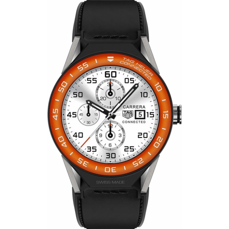 TAG Heuer,Connected Watch 45mm,45mm,Titanium,Aluminium,Black,Processor,Chronograph,Day,Connected,Smartwatch,25hours,In-house Caliber,SBF8A8016,SBF8A8016.11FT6079