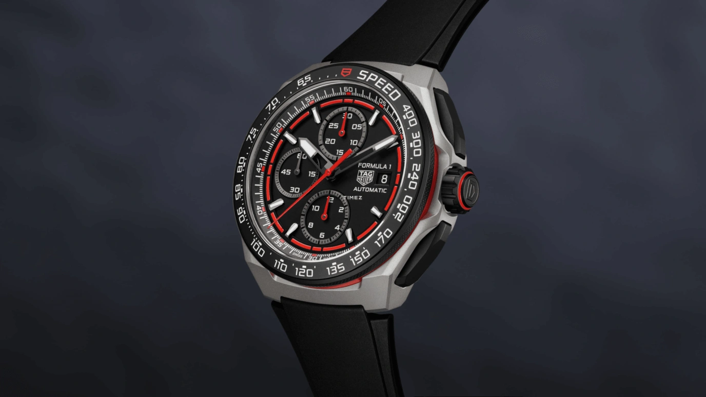 TAG Heuer,Formula 1 44mm,44mm,Titanium,Black,Automatic,Chronograph,Day,CBZ2082,CBZ2082.FT8096