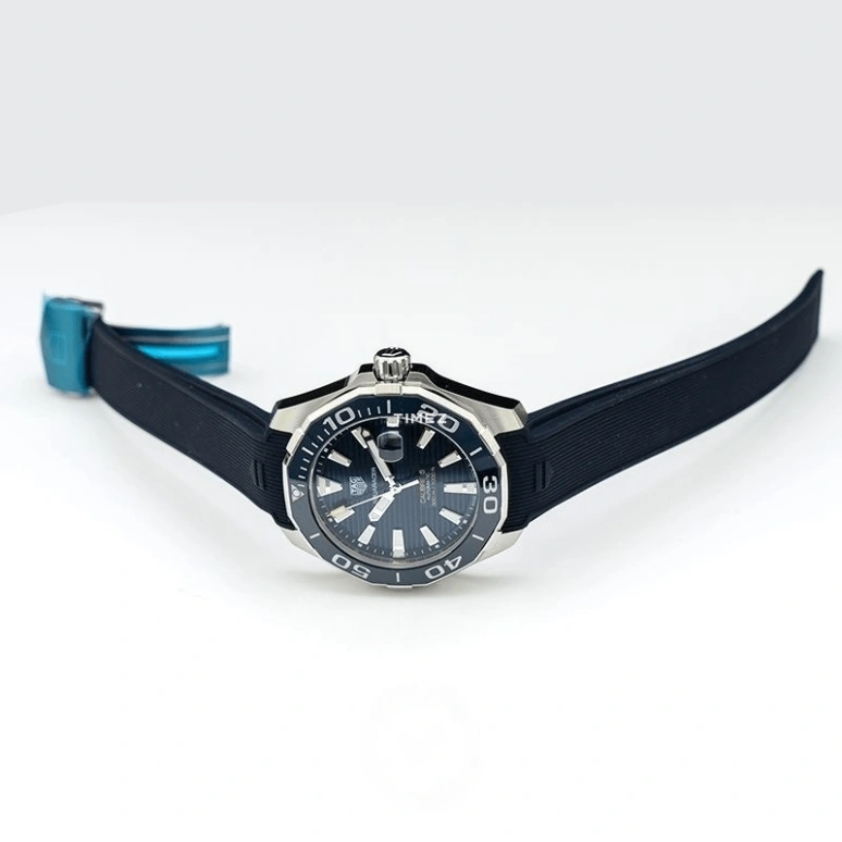 TAG Heuer,Aquaracer 43mm,43mm,Stainless Steel,Aluminium,Blue,Automatic,Day,42hours,WAY201B,WAY201B.FT6150