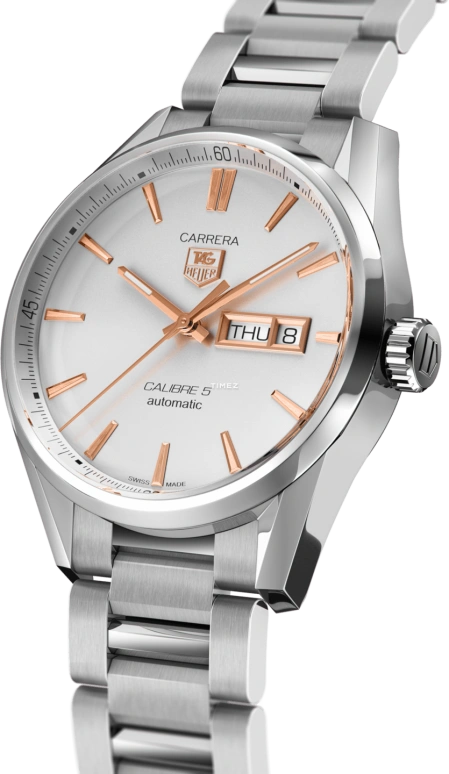 TAG Heuer,Carrera 41mm,41mm,Stainless Steel,Silver,Automatic,Date,Day,WAR201D,WAR201D.BA0723
