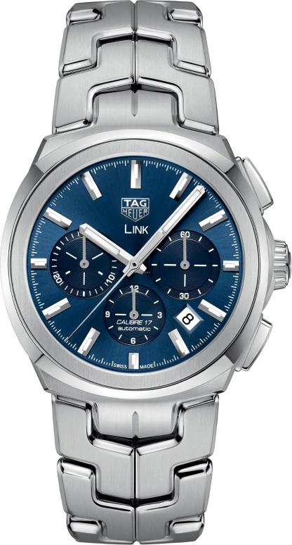 TAG Heuer,Link 41mm,41mm,Stainless Steel,White,Blue,Automatic,42hours,In-house Caliber,CBC2112,CBC2112.BA0603