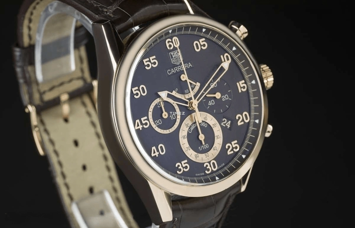 TAG Heuer,Carrera 41mm,41mm,Rose Gold,Black,Automatic,Chronograph,Day,CV5041,CV5041.FC8164