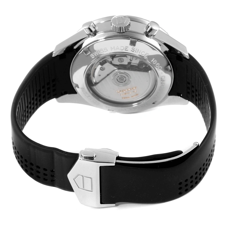 TAG Heuer,Carrera 41mm,41mm,Stainless Steel,Black,Automatic,Chronograph,Day,CV2014,CV2014.FC6233