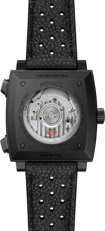 TAG Heuer,Monaco 39x39mm,39x39mm,Titanium,Black,Silver,Automatic,Chronograph,Day,CAW218F,CAW218F.FC6356