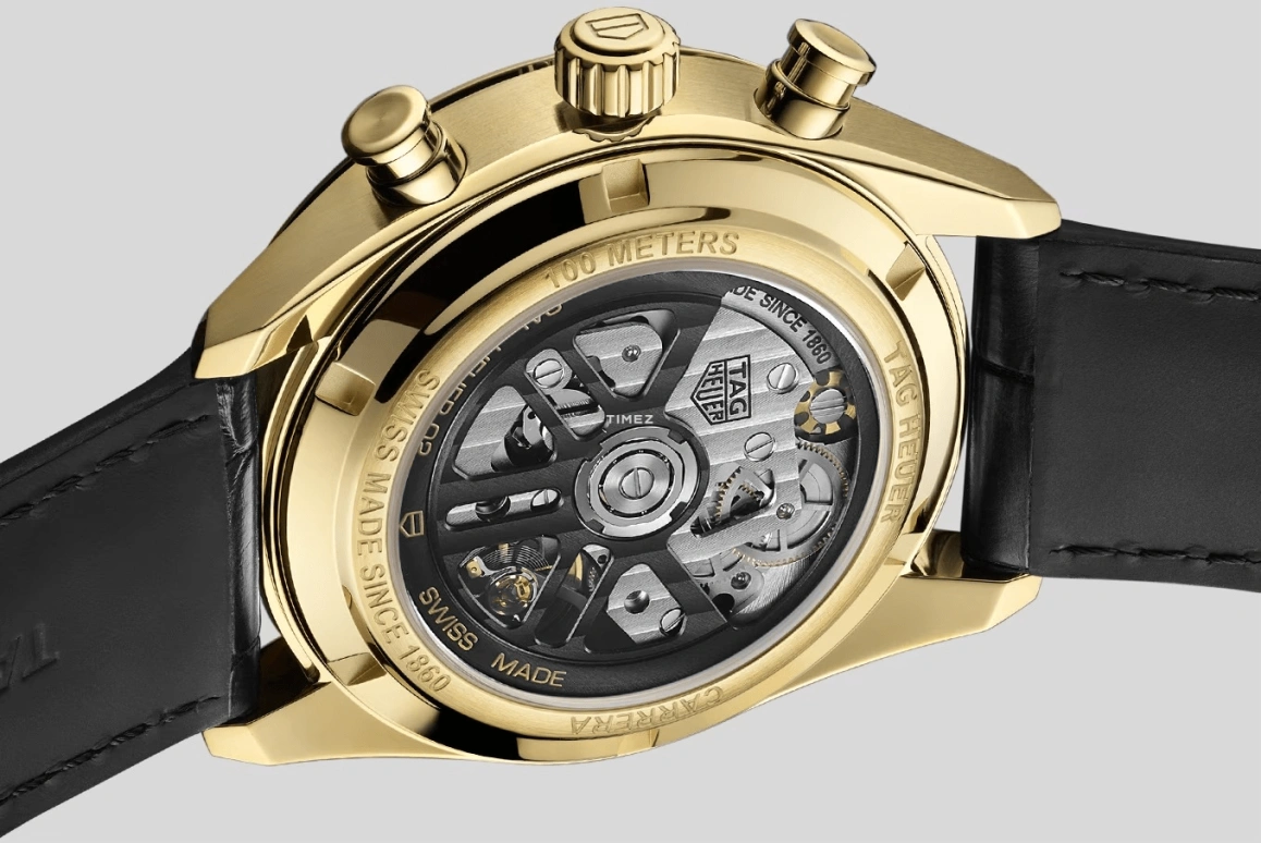 TAG Heuer,Carrera 42mm,42mm,Yellow Gold,Black,Automatic,Chronograph,Day,Jimmy Butler,CBN2044,CBN2044.FC8313