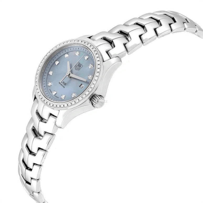 TAG Heuer,Link 27mm,27mm,Stainless Steel,Blue,Quartz,Day,Sapphire,WJF131F,WJF131F.BA0572