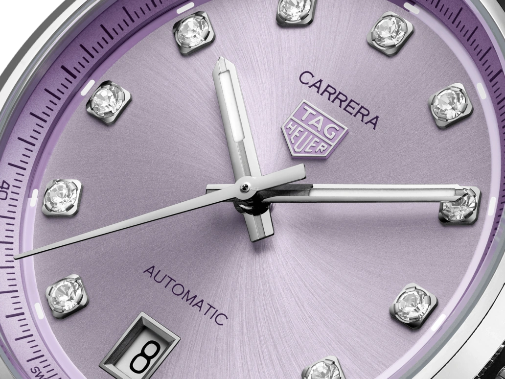 TAG Heuer,Carrera 36mm,36mm,Stainless Steel,Purple,Automatic,Day,46hours,WBN2319,WBN2319.BA0001