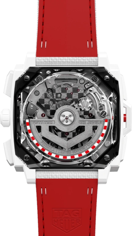 TAG Heuer,Monaco 41mm,41mm,Ceramic,Red,See-through,Automatic,Chronograph,Rattrapante,CBW2190,CBW2190.FC8356