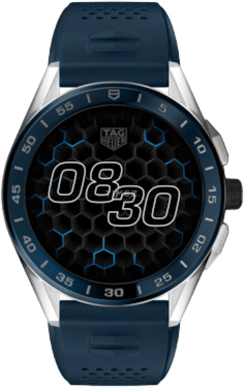 TAG Heuer,Connected Watch 45mm,45mm,Ceramic,Stainless Steel,Multi-Color,Processor,Chronograph,Day,SBG8A11,SBG8A11.BT6220