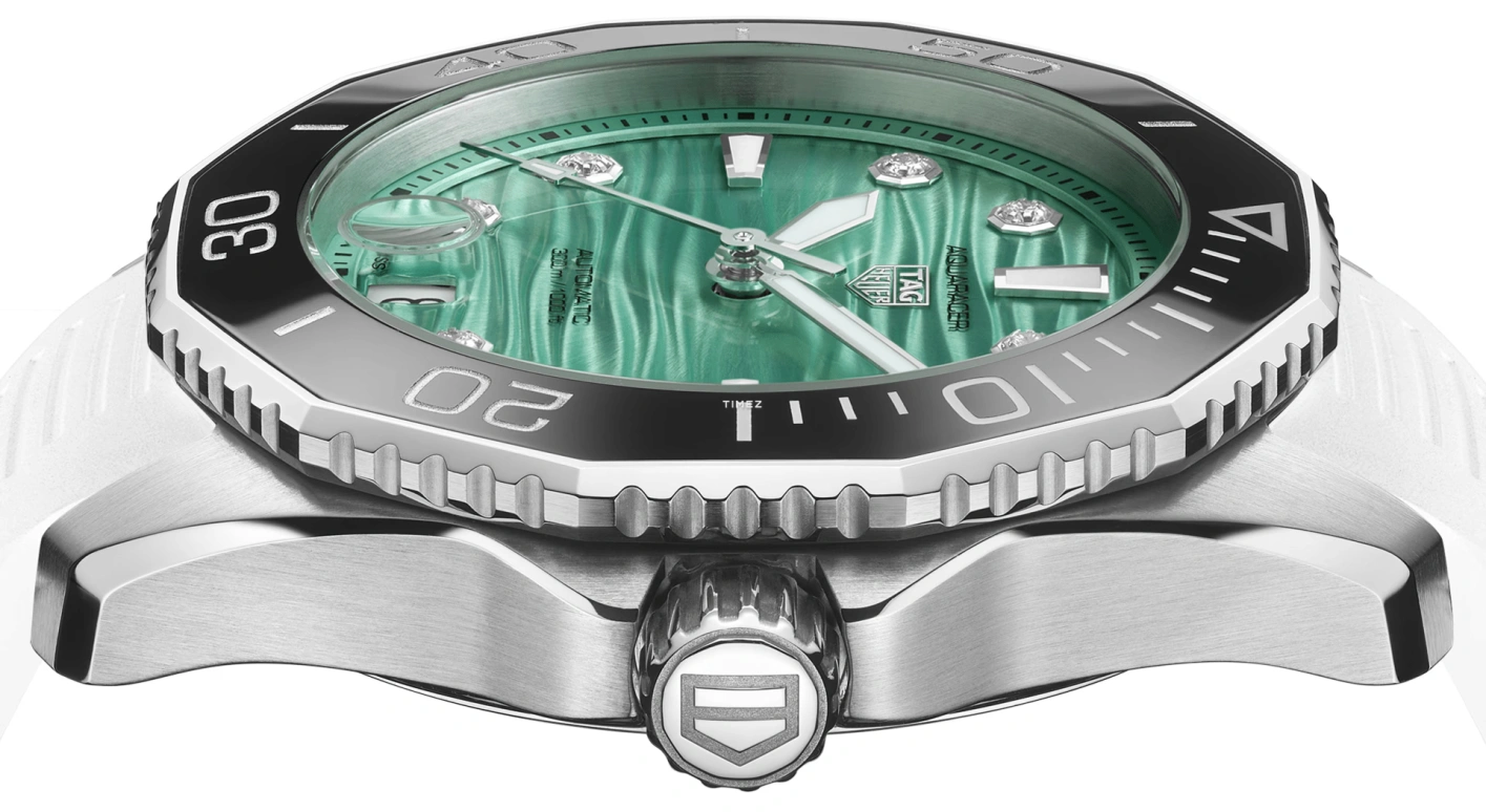 TAG Heuer,Aquaracer 36mm,36mm,Stainless Steel,Green,Automatic,Day,42hours,WBP231K,WBP231K.FT6234