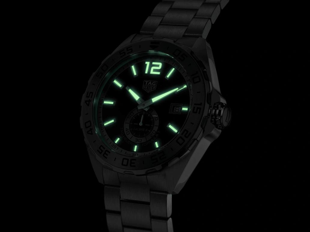 TAG Heuer,Formula 1 43mm,43mm,Stainless Steel,Black,Automatic,Chronograph,Date,WAZ2012,WAZ2012.BA0842