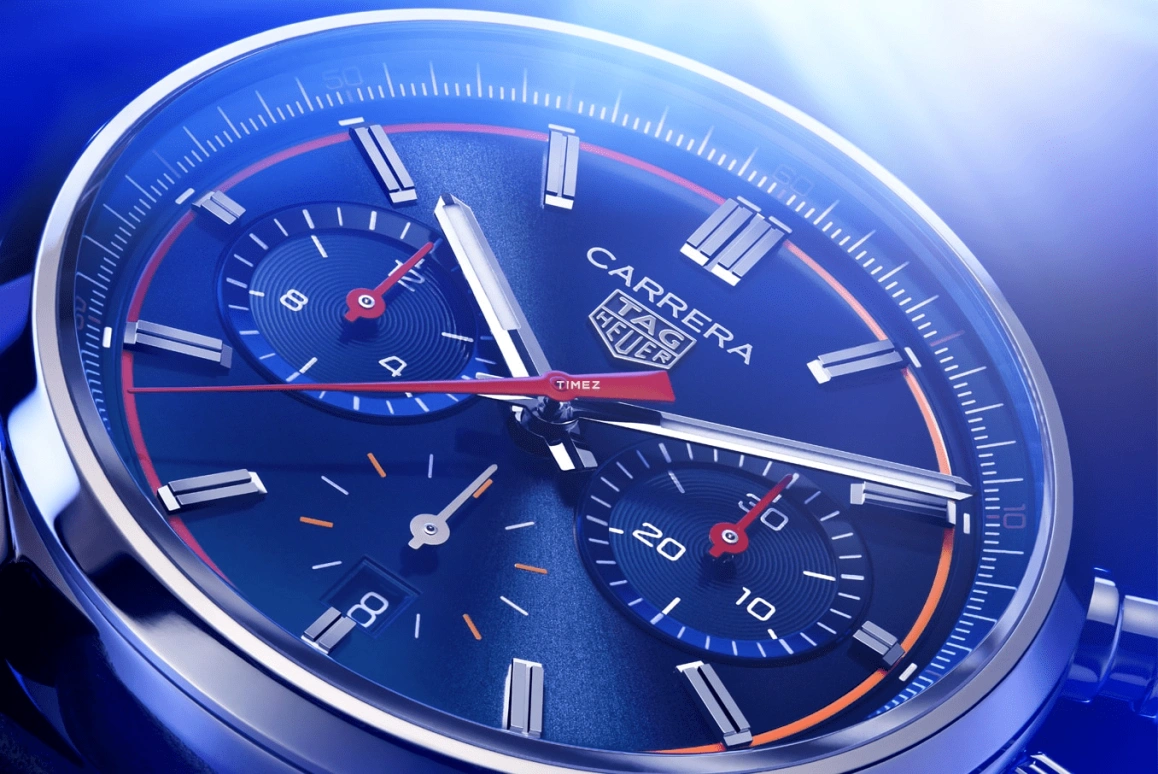 TAG Heuer,Carrera 42mm,42mm,Stainless Steel,Blue,Automatic,Chronograph,Day,CBN201D,CBN201D.FC6543