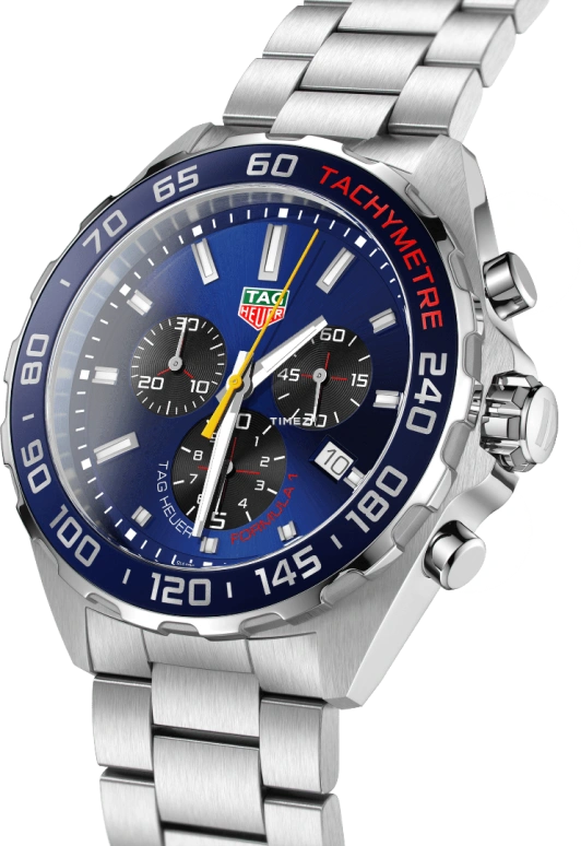 TAG Heuer,Formula 1 43mm,43mm,Stainless Steel,Blue,Quartz,Chronograph,Day,CAZ101AK,CAZ101AK.BA0842