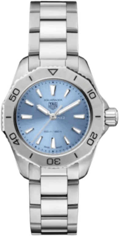 TAG Heuer,Aquaracer 30mm,30mm,Stainless Steel,Silver,Quartz,Day,Sapphire,WBP1415,WBP1415.BA0622