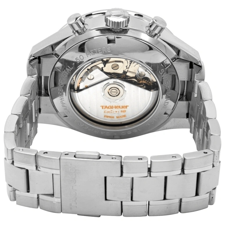 TAG Heuer,Carrera 41mm,41mm,Stainless Steel,Silver,Automatic,Chronograph,Day,CV2011,CV2011.BA0786