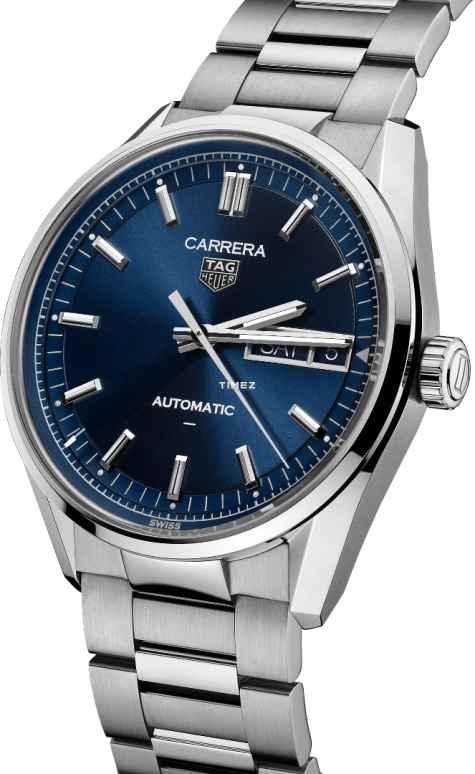 TAG Heuer,Carrera 41mm,41mm,Stainless Steel,Blue,Automatic,Date,Day,WDA2112,WDA2112.BA0043