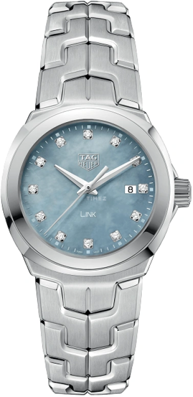 TAG Heuer,Link 32mm,32mm,Stainless Steel,Blue,Quartz,Date,Sapphire,WBC1313,WBC1313.BA0600