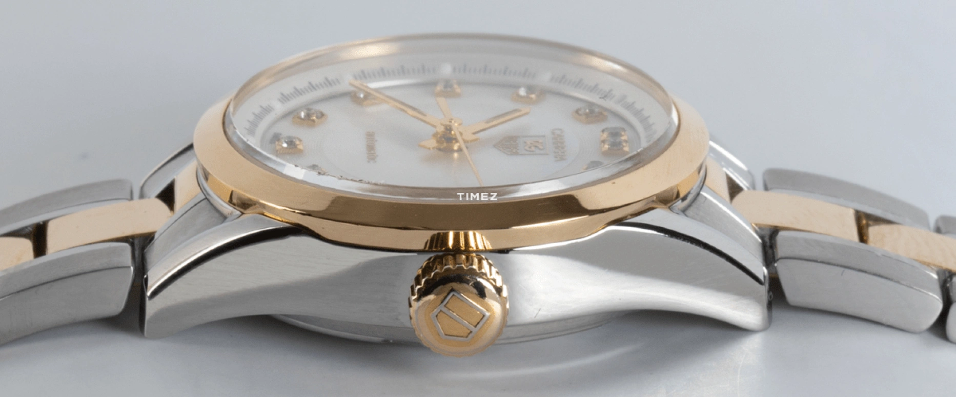 TAG Heuer,Carrera 27mm,27mm,Stainless Steel,White,Automatic,Day,In-house Caliber,WV2450,WV2450.BD0797