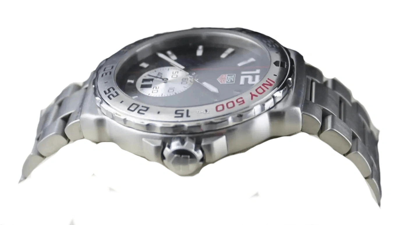 TAG Heuer,Formula 1 42mm,42mm,Stainless Steel,Grey,Black,Quartz,Day,Sapphire,WAU1117,WAU1117.BA0858