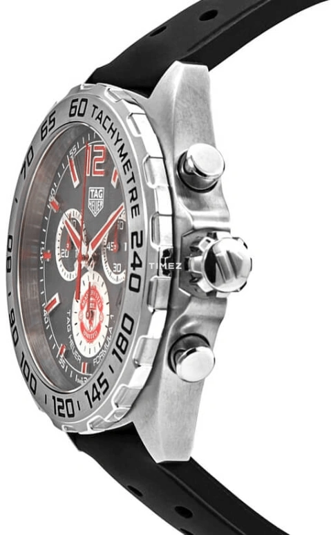 TAG Heuer,Formula 1 43mm,43mm,Stainless Steel,Smoky Gray,Quartz,Chronograph,Day,CAZ101M,CAZ101M.FT8024