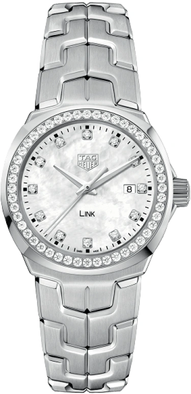 TAG Heuer,Link 32mm,32mm,Stainless Steel,White,Quartz,Date,Sapphire,WBC1316,WBC1316.BA0600