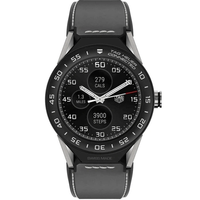 TAG Heuer,Connected Watch 45mm,45mm,Titanium,Ceramic,Black,Processor,Chronograph,Day,Connected,Smartwatch,25hours,In-house Caliber,SBF8A8001,SBF8A8001.11FT6104