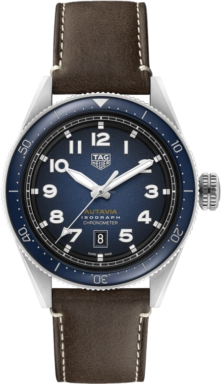 TAG Heuer,Autavia 42mm,42mm,Stainless Steel,Blue,Automatic,Date,38hours,WBE5112,WBE5112.FC8266