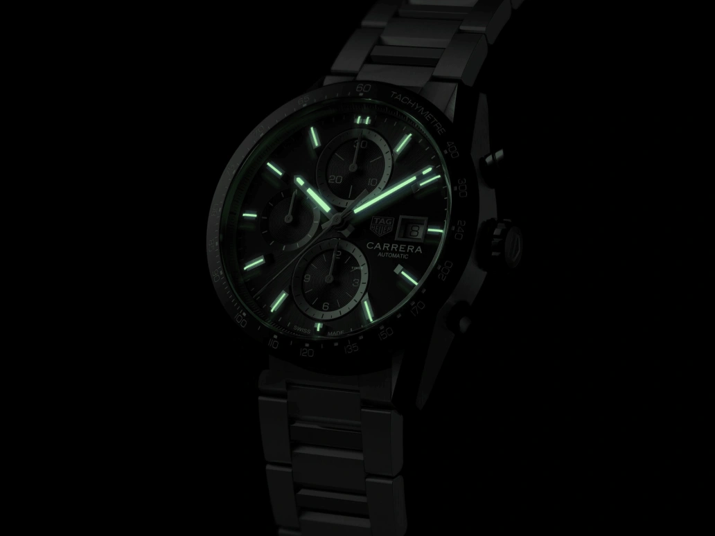 TAG Heuer,Carrera 41mm,41mm,Ceramic,Stainless Steel,Black,Automatic,Chronograph,Date,CBM2110,CBM2110.BA0651