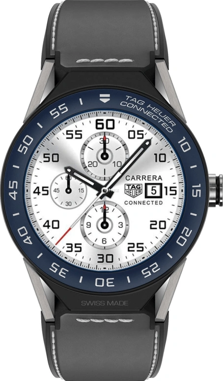 TAG Heuer,Connected Watch 45mm,45mm,Titanium,Ceramic,Black,Processor,Chronograph,Day,Connected,Smartwatch,25hours,In-house Caliber,SBF8A8012,SBF8A8012.11FT6104