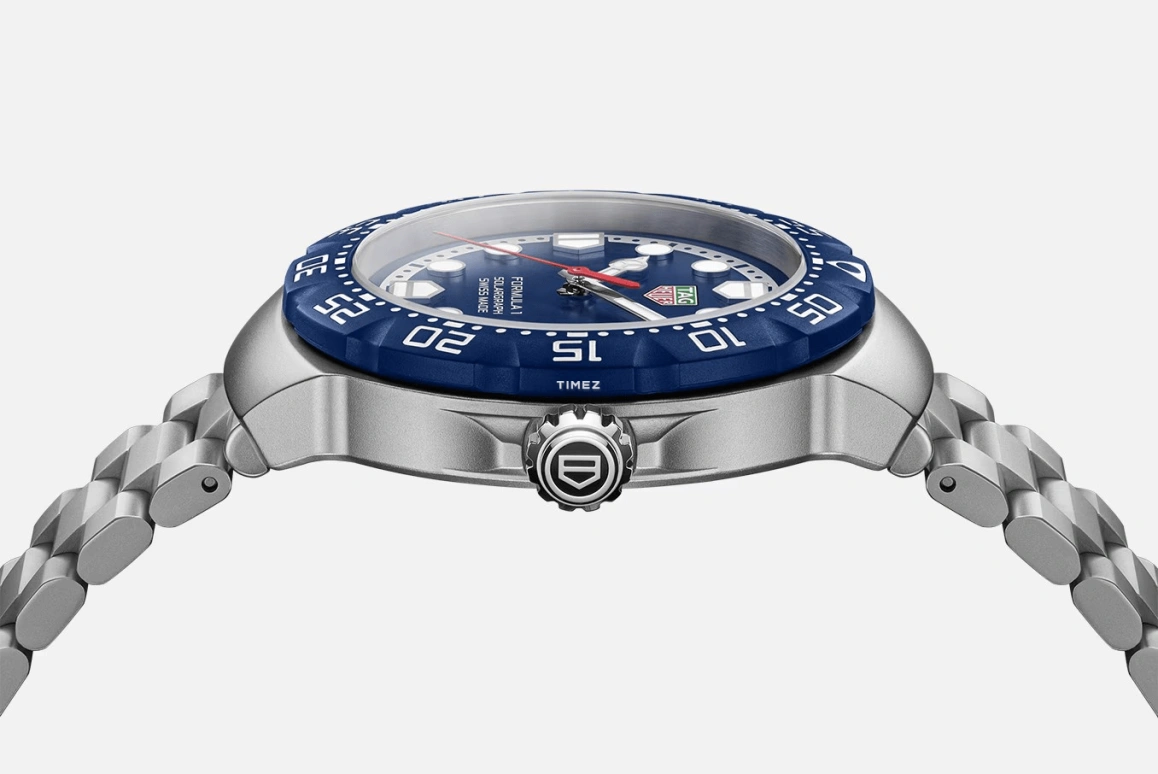 TAG Heuer,Formula 1 38mm,38mm,Stainless Steel,Blue,Quartz,Day,Solar Charging,WBY1112,WBY1112.BA0042